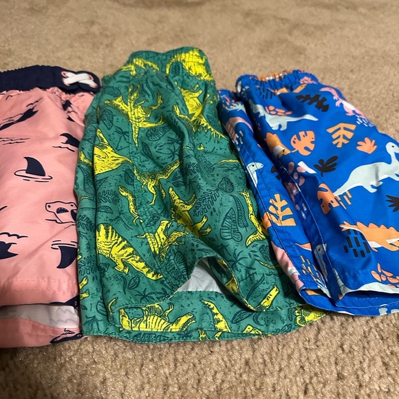 Colorful Patterned Swim Trunks Set - Picture 3 of 4